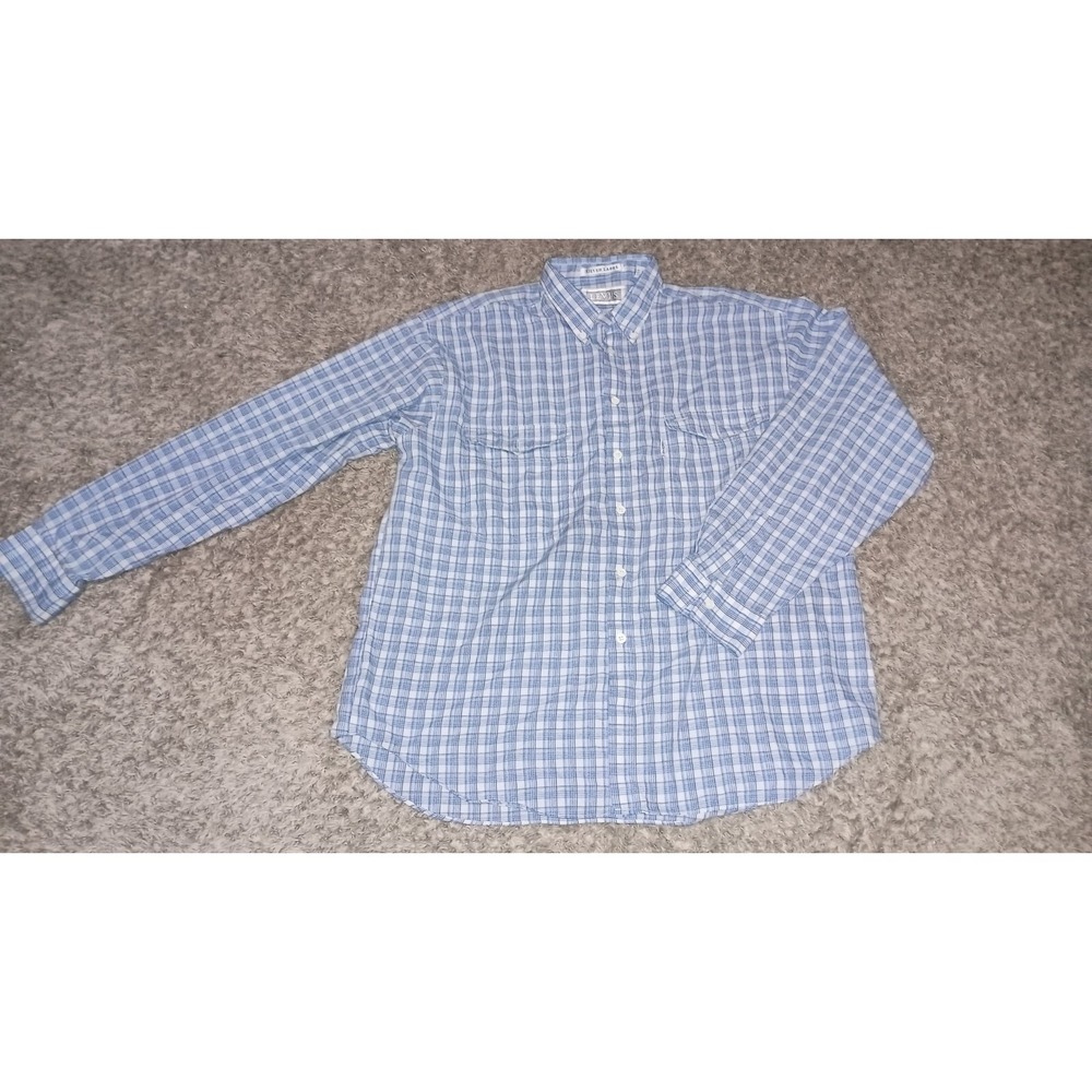 Men's Silver Label Levi's Button-up Shirt Size XL Color Blue White Vintage...